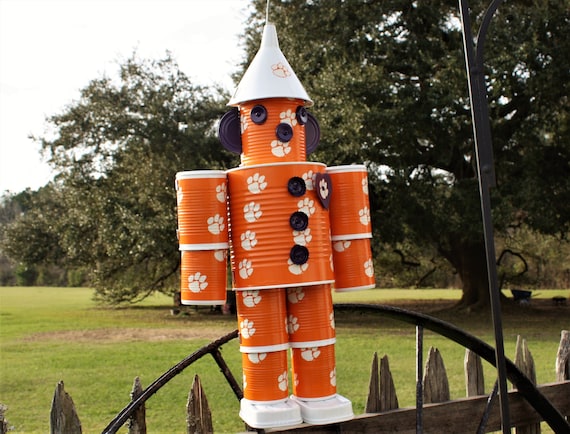 Clemson Tigers metal tin man