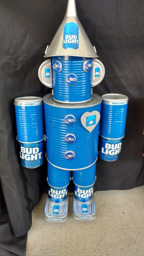 Handmade bud Light Tin Man