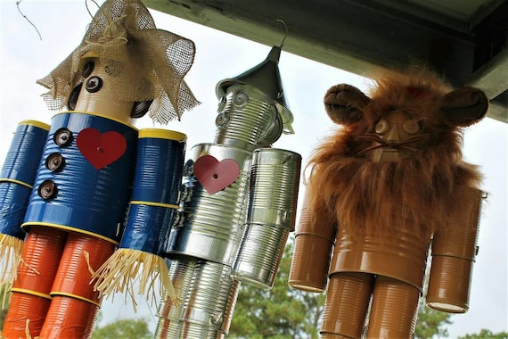Handmade Wizard of Oz Scarecrow Tin Man, lion, Witch, Dorothy or original tin man
