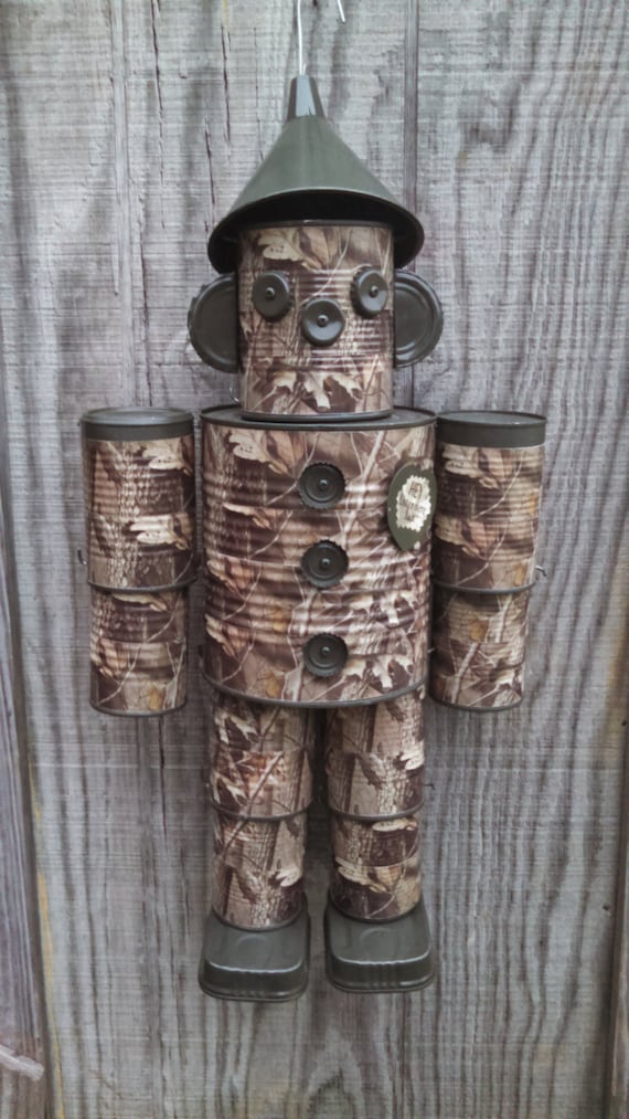 Camo tin man
