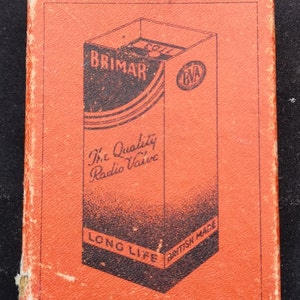 Scarce Vintage De La Rue Advertising Playing Cards For Brimar Radio Valves. Advertising Playing Cards For Brimar 11D3 Radio Valve