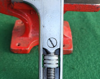 Vintage Joseph Lucas Type Girder Minor Adjustable Wrench By FWK. (F W Kampmann Thuringia) 4 Inch Adjustable Wrench.