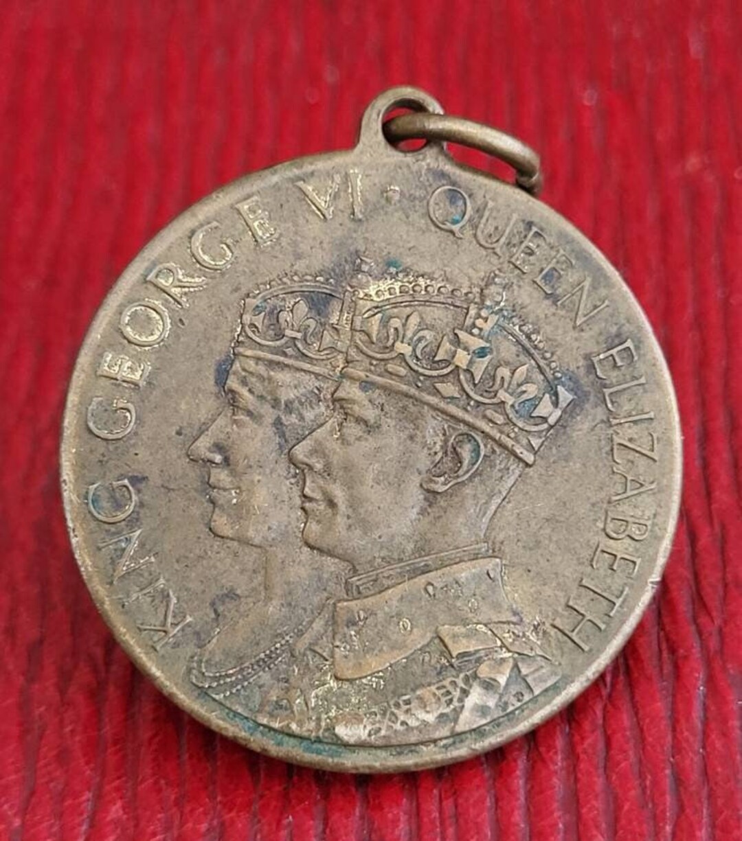 Vintage 1937 King George Coronation Medal Struck by Rowntree's. H.M ...