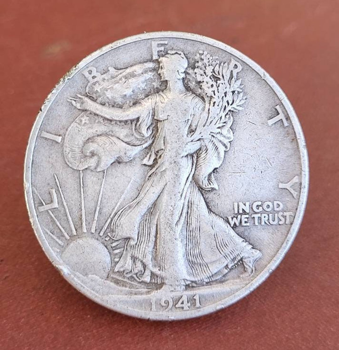 1941 USA Half Dollar. 1941 Walking Liberty USA Half Dollar Silver Coin. -  Etsy