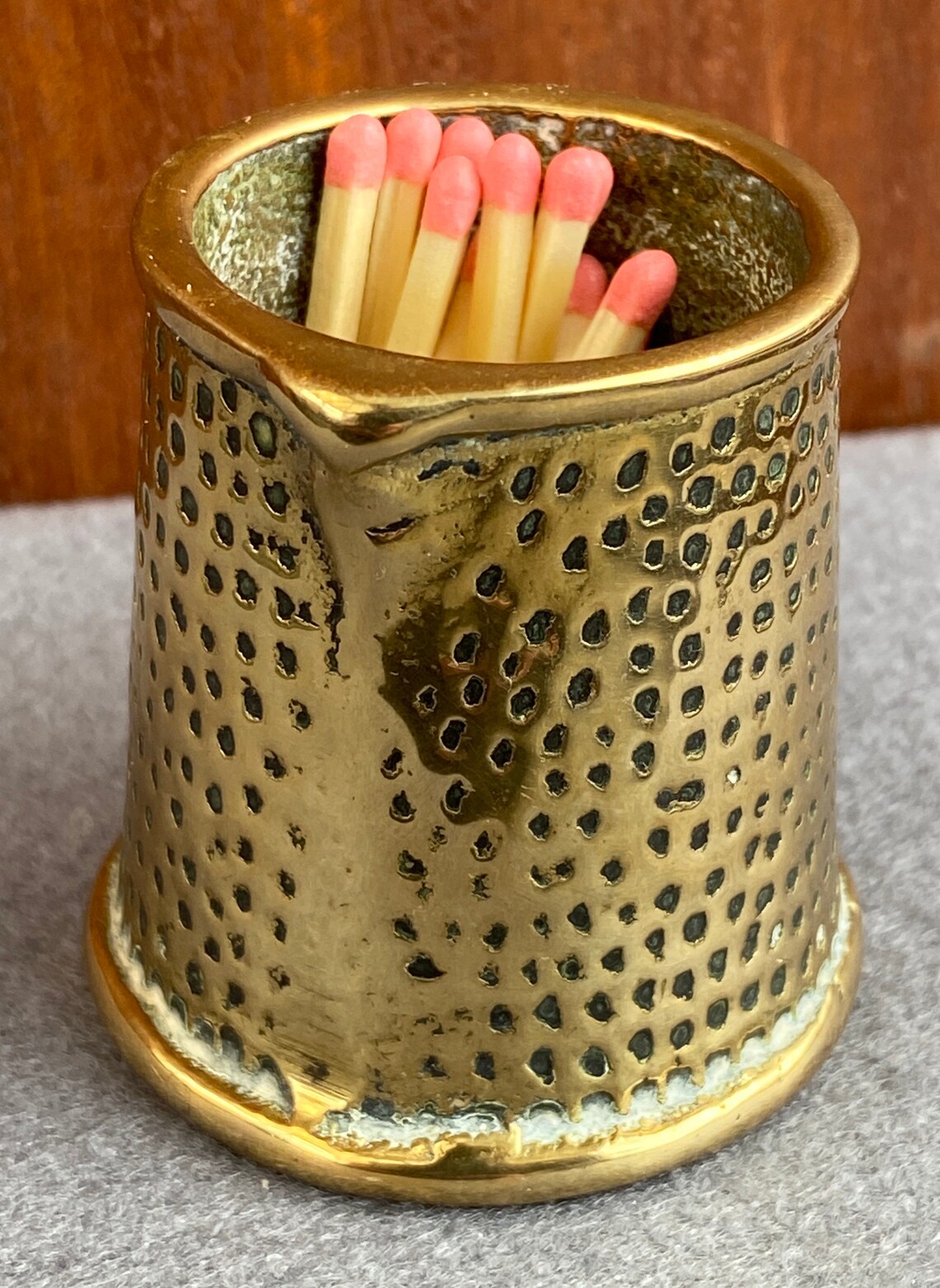 Unusual Vintage Brass Matchstrike/Match Striker In The Shape Etsy