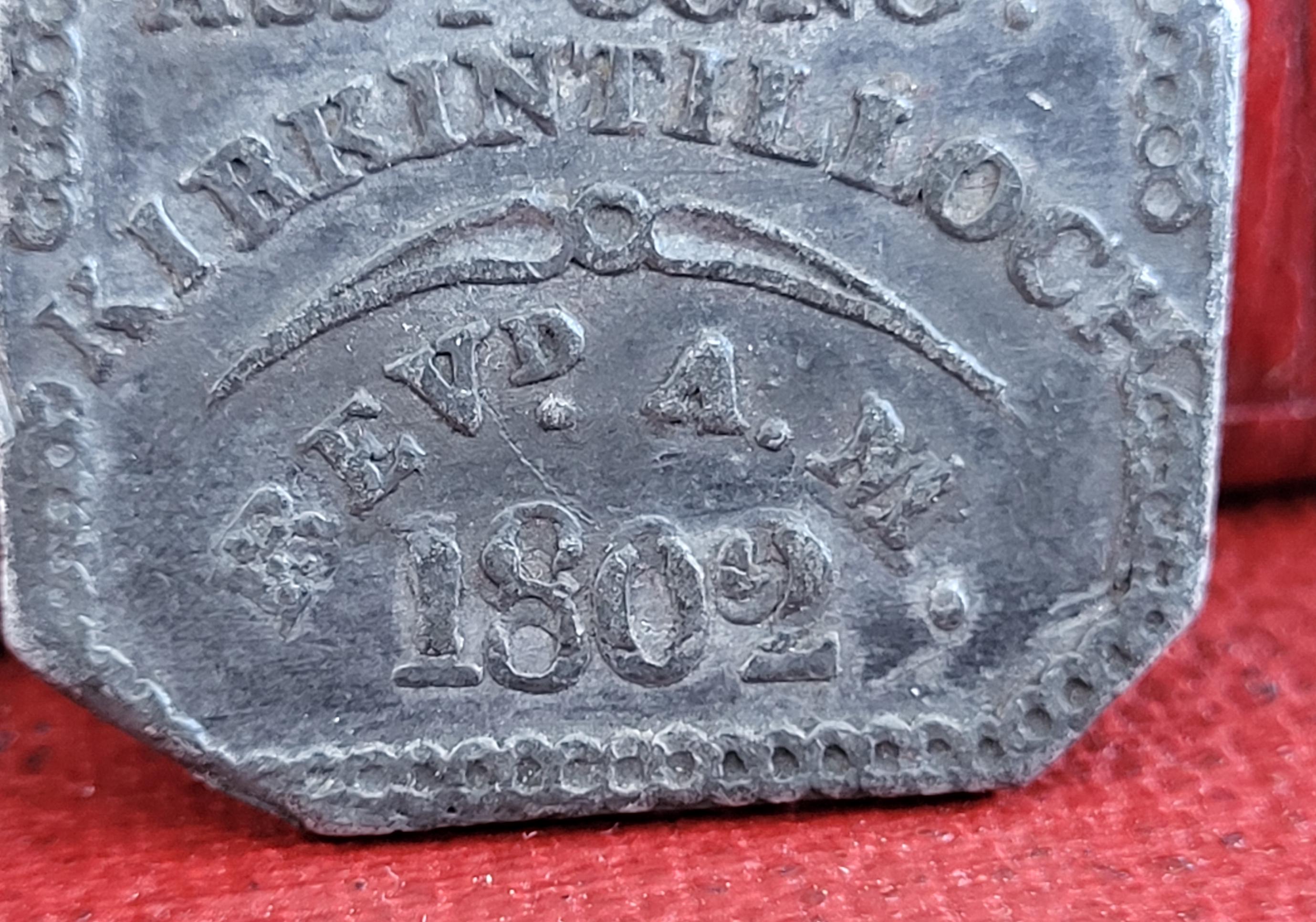 Antique Scottish Communion Token - 1802 Kirkintilloch (scotland ...