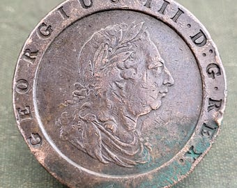 1797 年 カートホイール 2 ペンス コイン ジョージ 3 世 - Etsy 日本