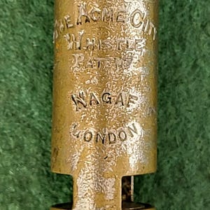 Vintage The Acme City Patent Whistle. Vintage Acme City NAGAF London, Whistle.