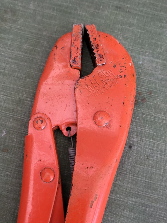 Original Vintage Orange Mole Grips. Vintage Original Self Grip