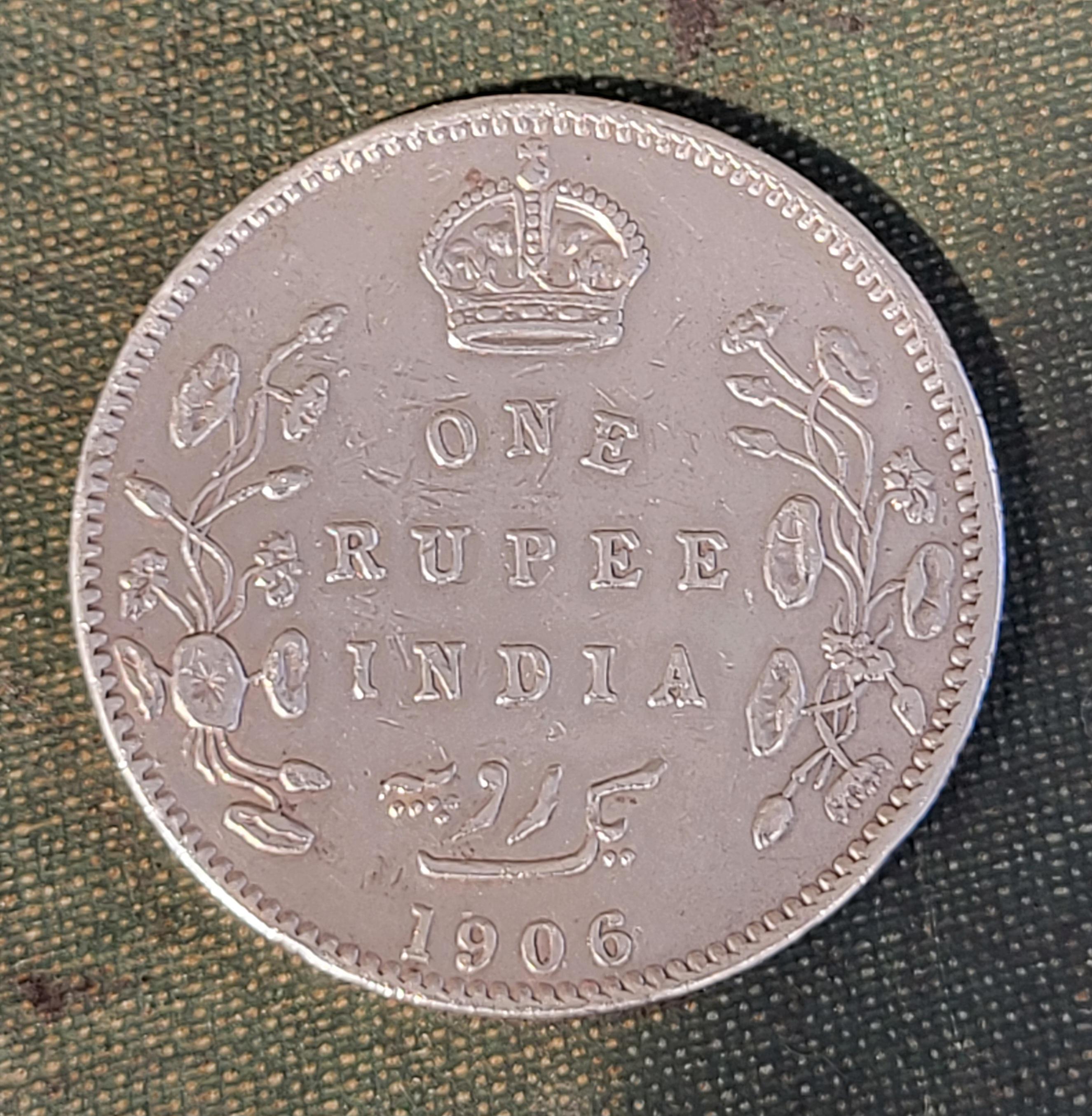 1906 年 イギリス領インド 1 ルピー。1906 年 国王エドワード 7 世 イギリス領インド 1 ルピー。エドワード 7 世 国王兼皇帝  1906 年 1 ルピー。 - Etsy 日本