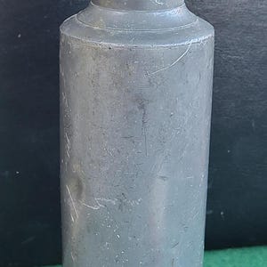 Antique Pewter Hot Water Bottle. Antique French Pewter &quot;Hercules&quot; Hot Water Bottle.
