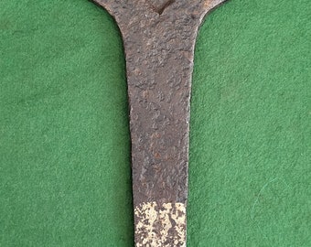Antique Cast Iron Grave Marker. Cast Iron Victorian Numbered Grave Marker Number 368