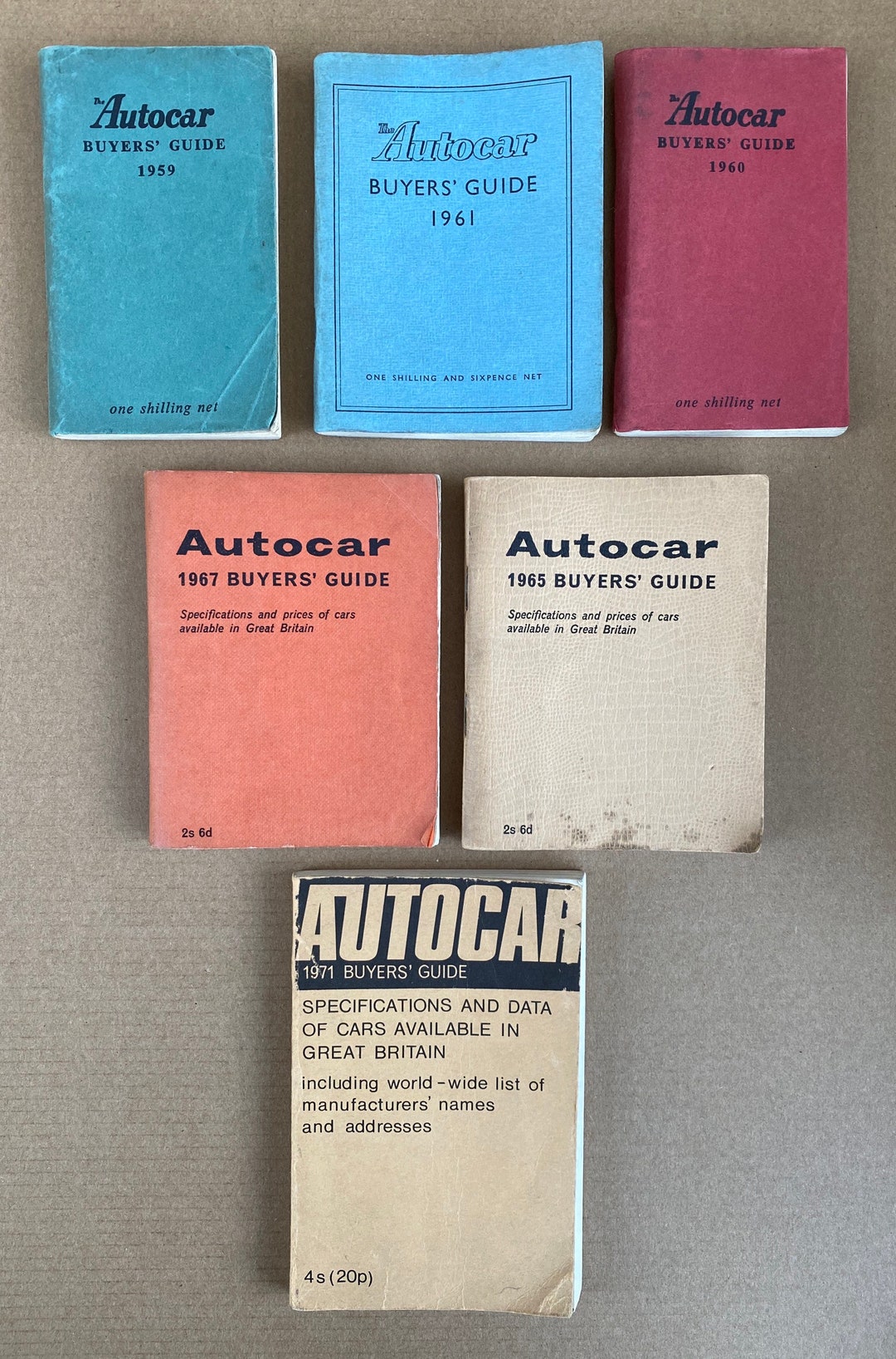 Six Vintage autocar Buyers' Guide Books Dating - Etsy