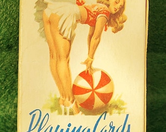 Naipes Pin-Up Vintage - Años 60. 54 motivos Pin-Up diferentes. Naipes Pin-Up de colores n.° 999, baraja completa, incluidos comodines.