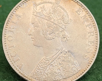 1906 年 イギリス領インド 1 ルピー。1906 年 国王エドワード 7 世