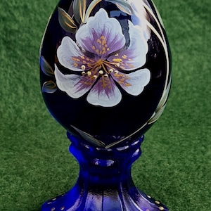 フェントン　幸運のゴールドエッグ スワロフスキー　限定ハンドペイントガラス Fenton Limited Edition Eggs - Etsy