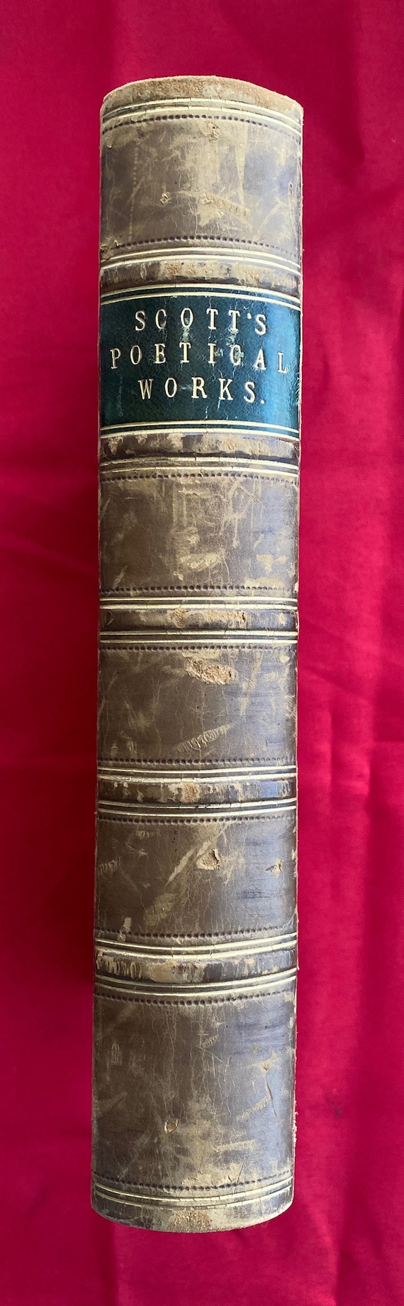Antique Book (1869) Scott's Poetical Works. the Poetical