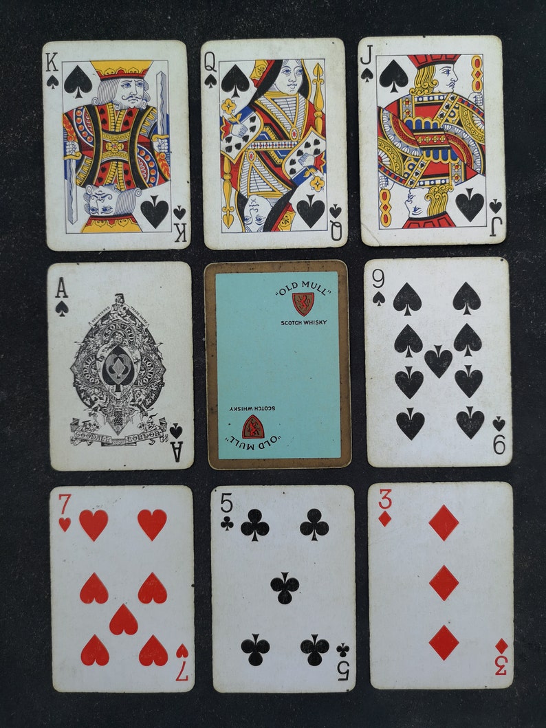 Rare Vintage 1920's Gold Medal Playing Cards old Etsy UK