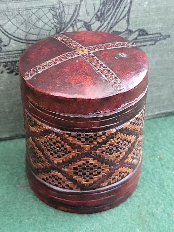ardath cigarette tin Unusual Vintage 1930's Tobacco Tin for Ardath Tobacco Tin. Vintage Leather  Bound Tobacco Tin for Ardath Tobacco. Vintage Leather Wrapped Tin