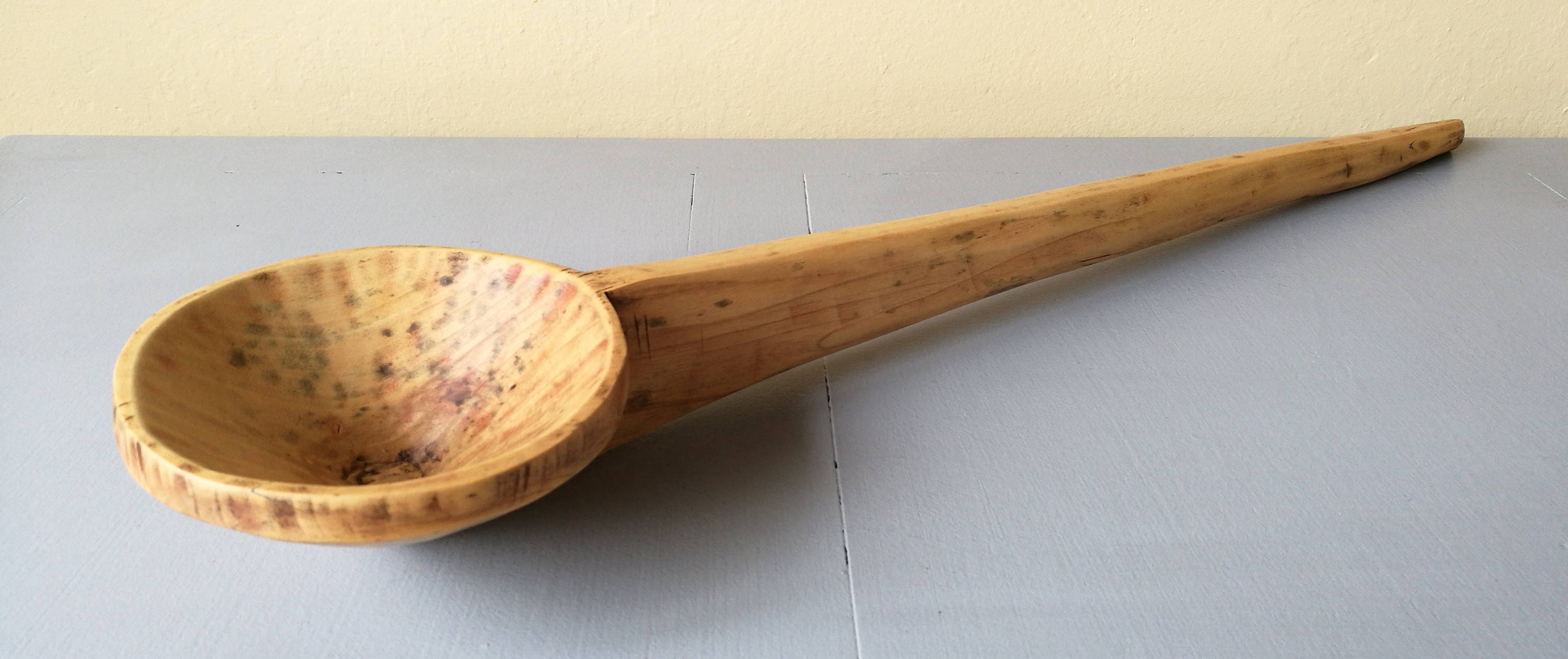 A Large African Hand Carved Wooden Ladle. Hand Carved Wooden Etsy