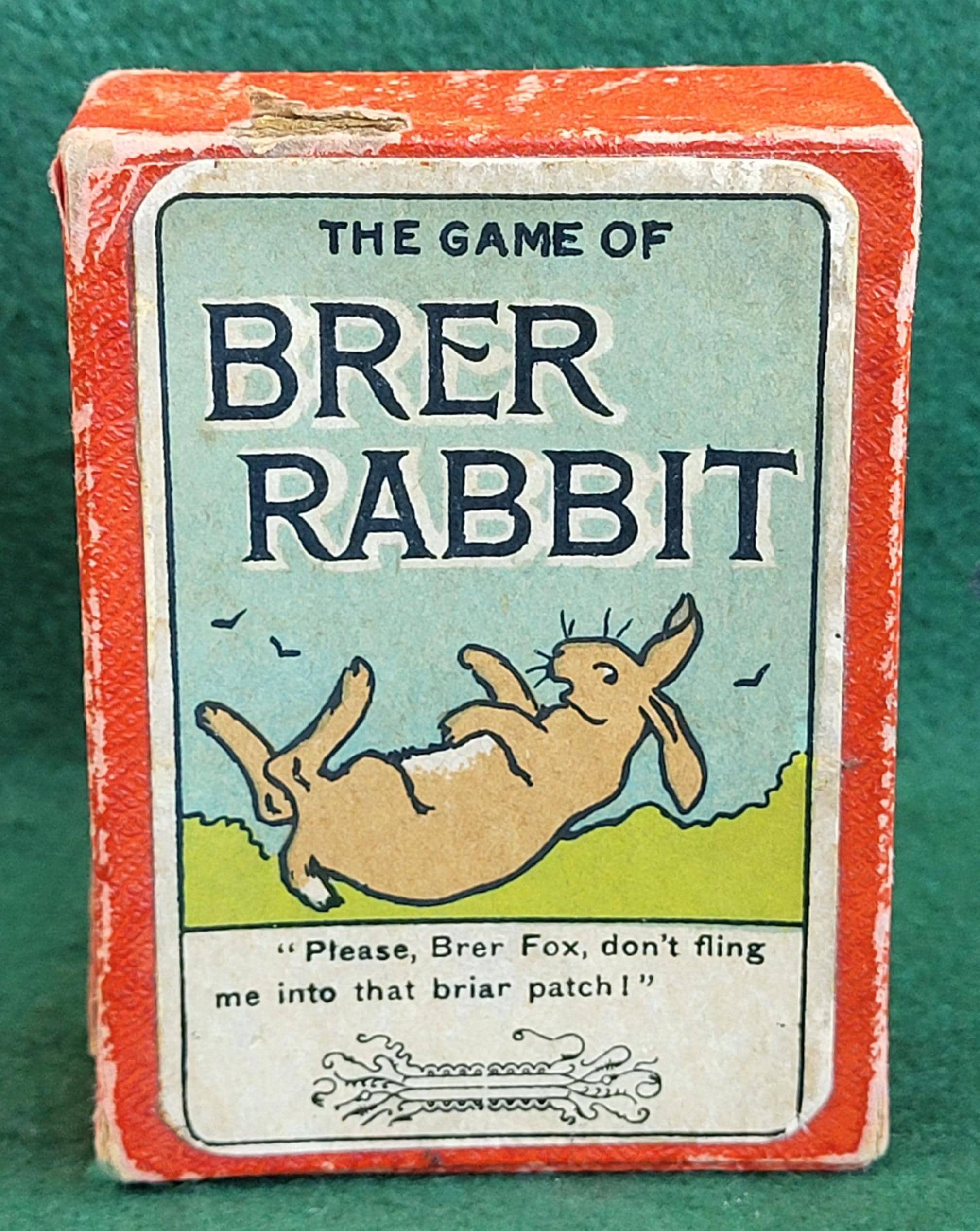 Scarce Antique Card Game - the Brer Rabbit Card Game, Complete