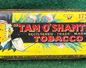 Vintage Mohawk Pipe Mixture Pocket Tobacco Tin - Native American Tee Pee  Smoking Graphics Artwork - Antique Advertising Tobacciana