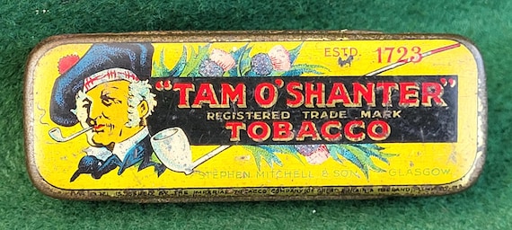 Buy Antique Tam O' Shanter Tobacco Tin Vesta Case. Antique Tam O' Shanter  One Ounce Tobacco Tin Vesta Case - Stephen Mitchell & Son Glasgow. Online  in India