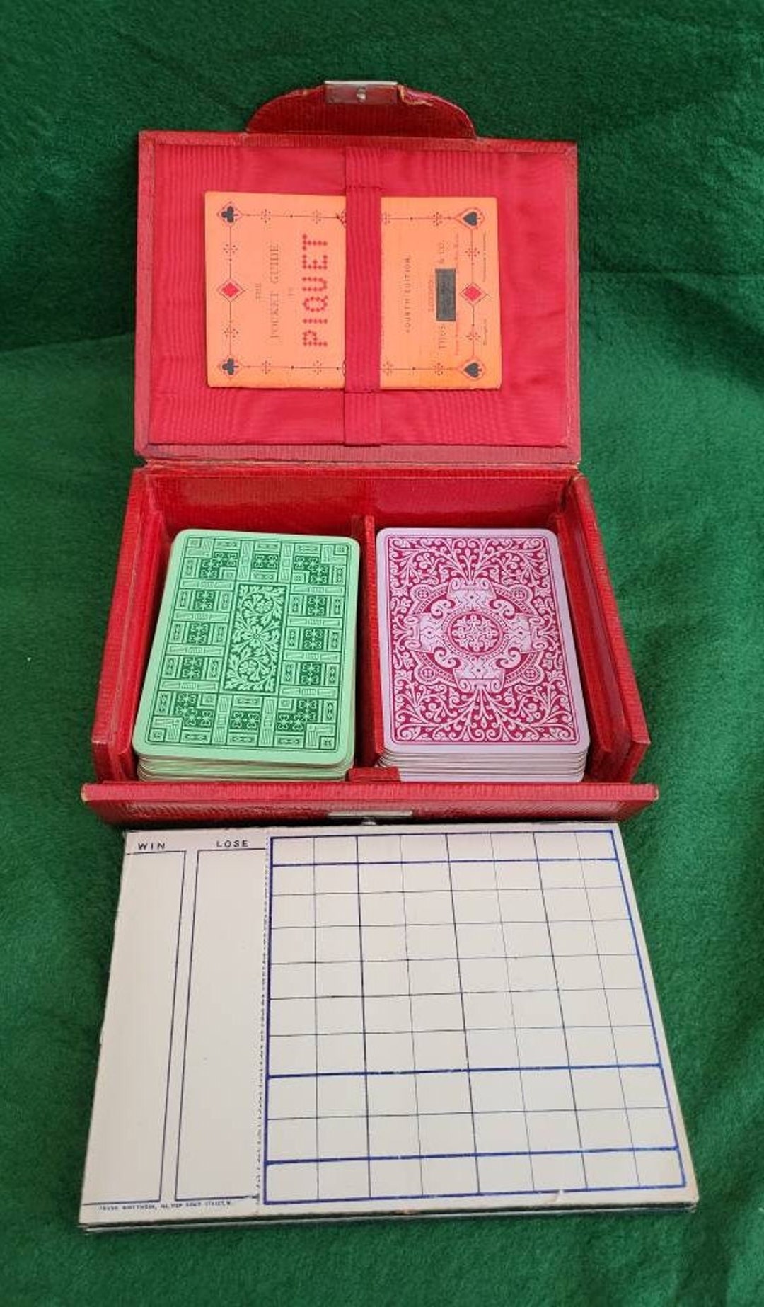 Rare Antique Piquet Card Game By De La Rue For Frank Smythson New Bond Rare Antique Piquet Card Game By De La Rue For Frank Smythson New Bond