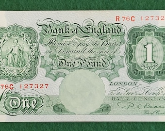 1919年と1923年のイギリス1ポンド紙幣、ウォーレン・フィッシャー