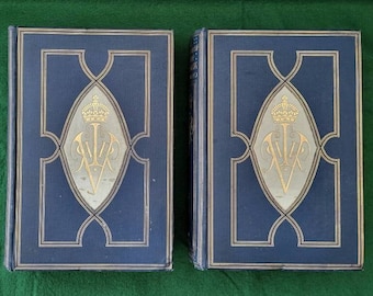 Antique Books - The Girlhood Of Queen Victoria 1832-1840 en deux volumes, édité par le vicomte Esher publié par Authority Of The King 1912.