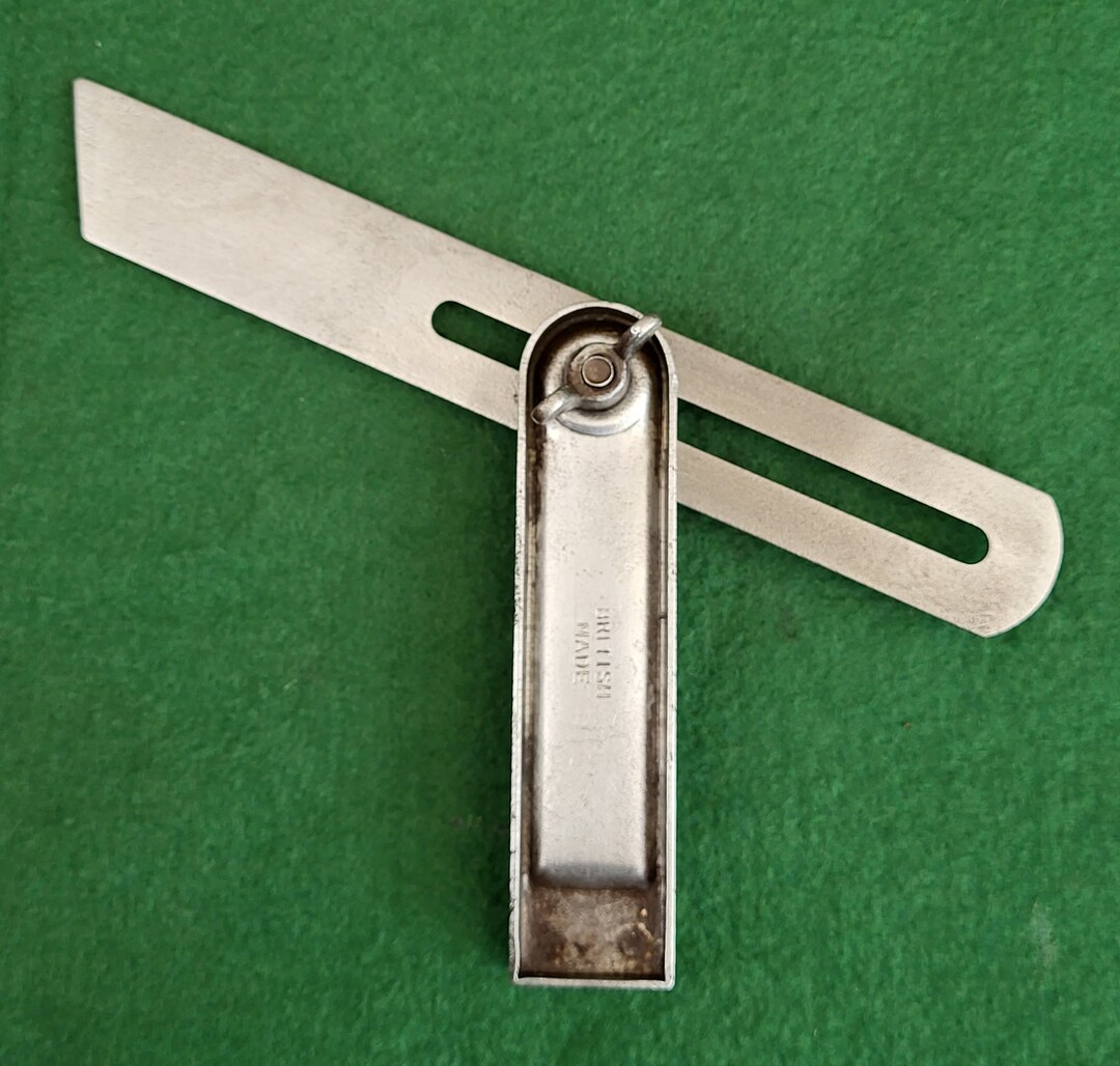 Vintage Pressed Steel Sliding Bevel Square. Vintage Sliding Etsy