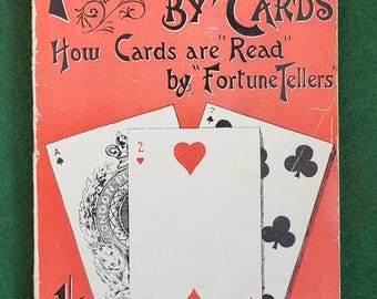 Fortune Telling By Cards-Antique Book. Fortune Telling By Cards, How Cards Are &quot;Read&quot; By Fortune Tellers, I. B. Prangley-Paperback Edition
