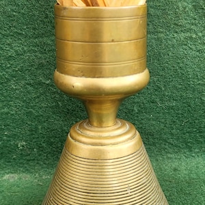 A Very Nice Victorian Brass Matchstrike. Victorian Era Brass Matchstrike. Antique Brass Matchstriker.