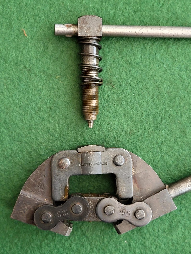 Vintage 10B Motorcycle Chain Link Splitter - Vintage 10B Rivet ...