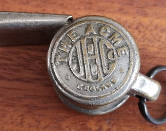 Vintage "The Acme" England Small Button Style Whistle. Small The Acme Whistle By J Hudson & Co.