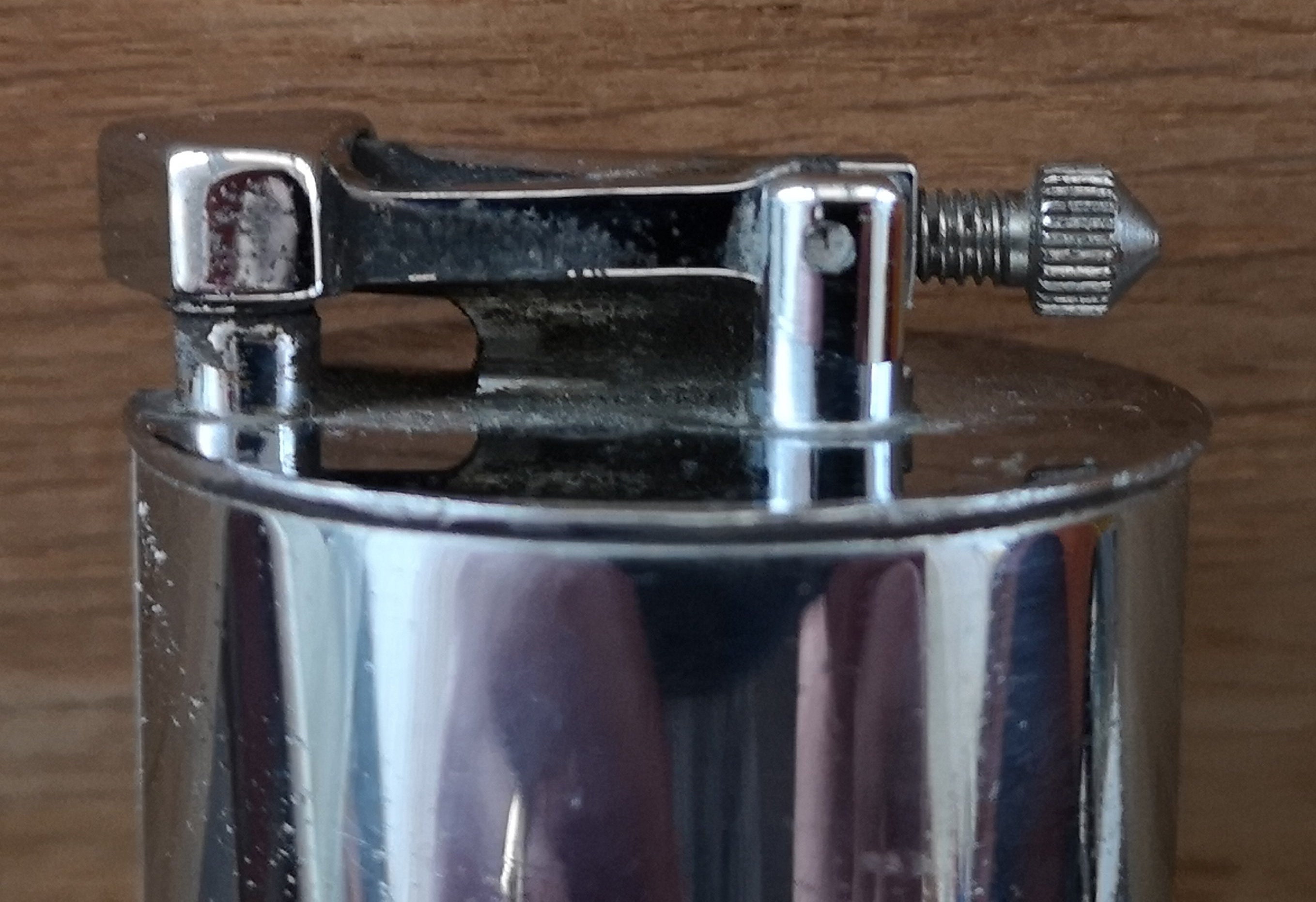 Vintage Petrol Table Lighter. Vintage 1938 Chrome Table Lighter 
