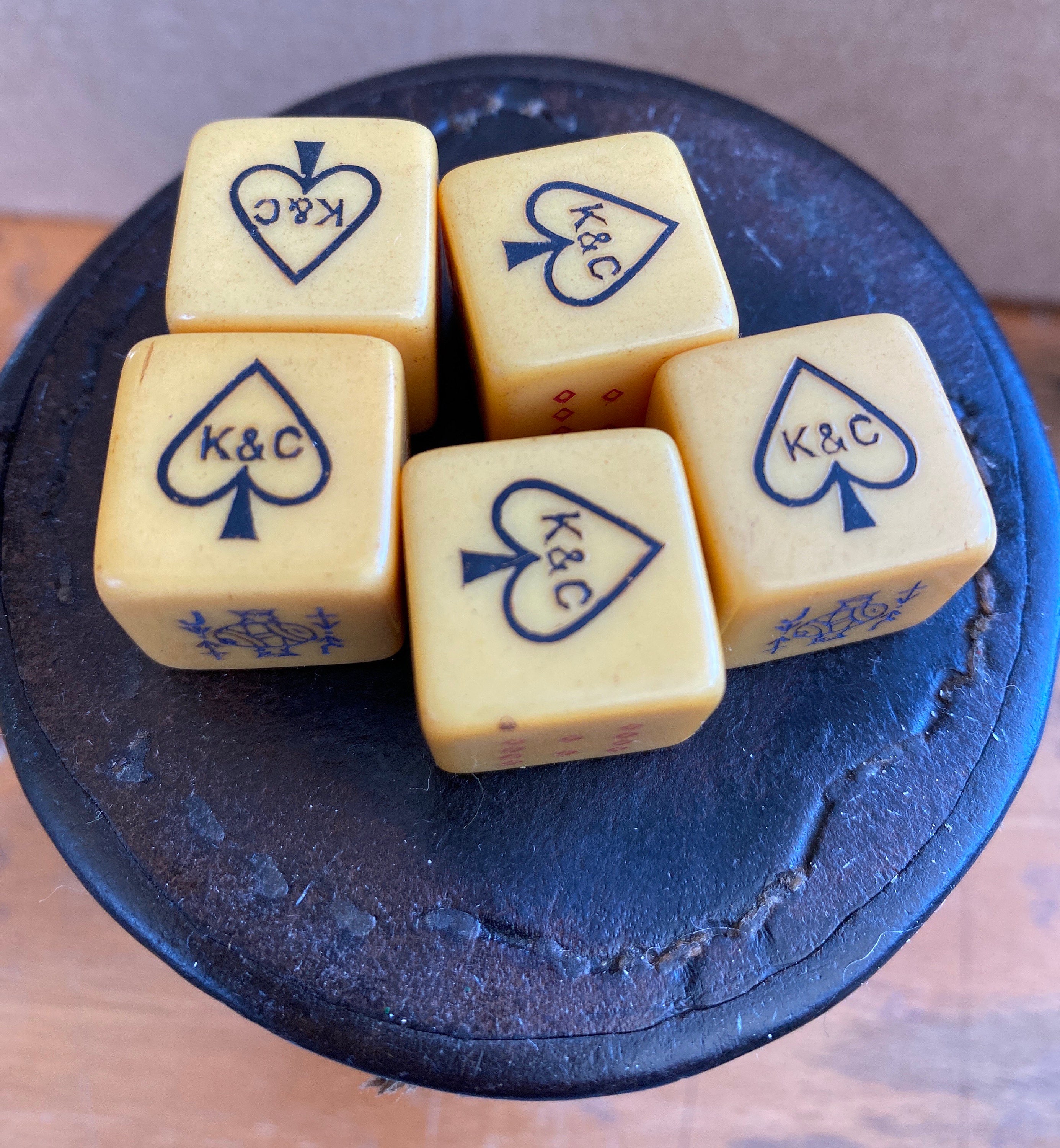 Vintage Poker DiceMade In London By K & C Ltd London In Etsy