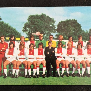 Cartoline FKS Euro Soccer vintage anni '70 - N. 3, 20, 23, 30, 35, 41, 53, 46, 49 e 55. Cimeli di calcio FKS vintage. Calcio d'epoca