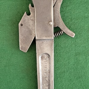Antique Ex Military Adjustable Wrench - The Thurley Grip-All No.2 Adjustable Wrench By Wynn Timmins With Broad Arrow Stamp.
