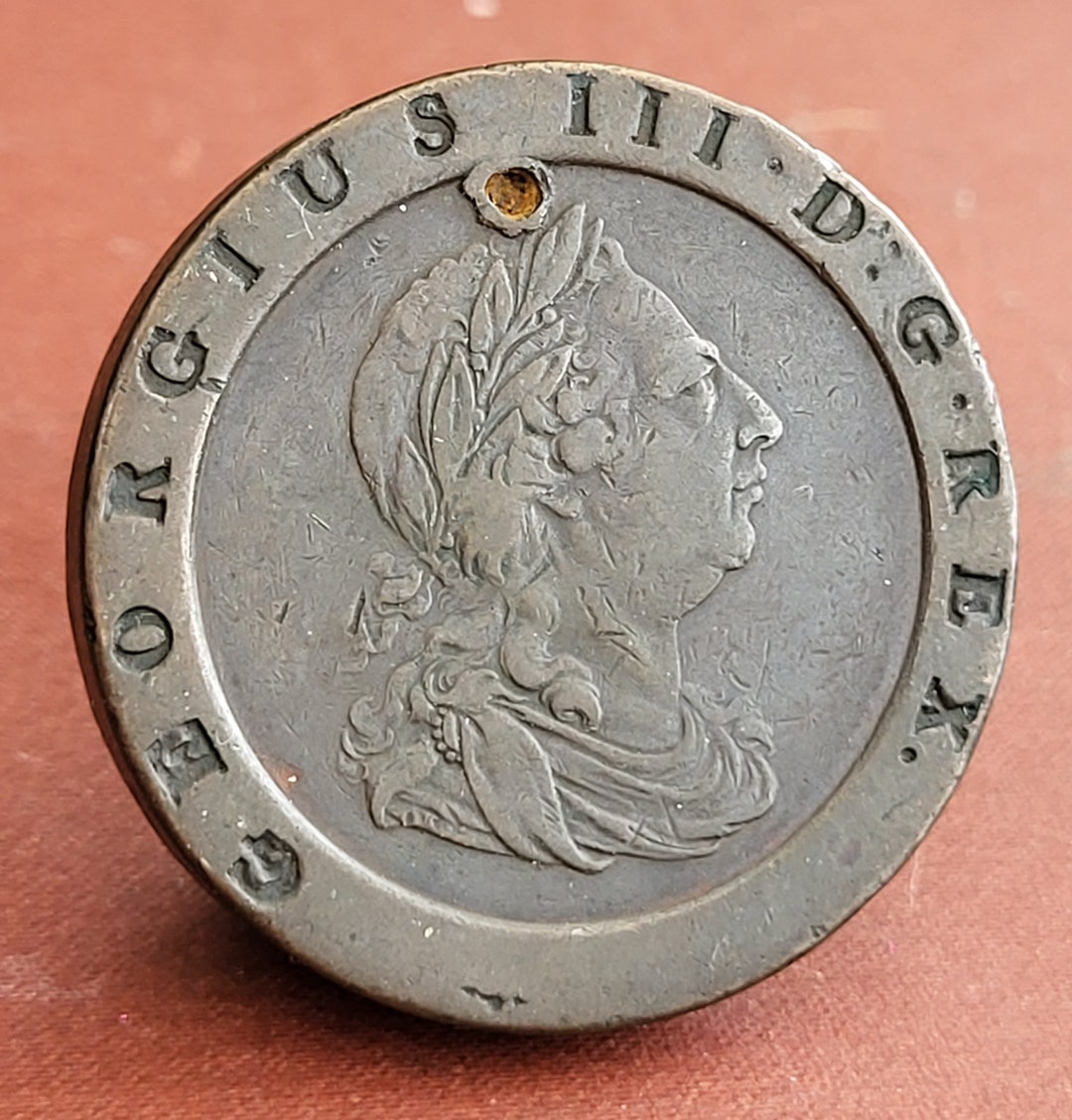 橘　大英帝国　ジョージ3世　車輪銭　2 ペンス銅貨　1797 橘 大英帝国 ジョージ3世 車輪銭 2 ペンス銅貨 1797 il_1080xN