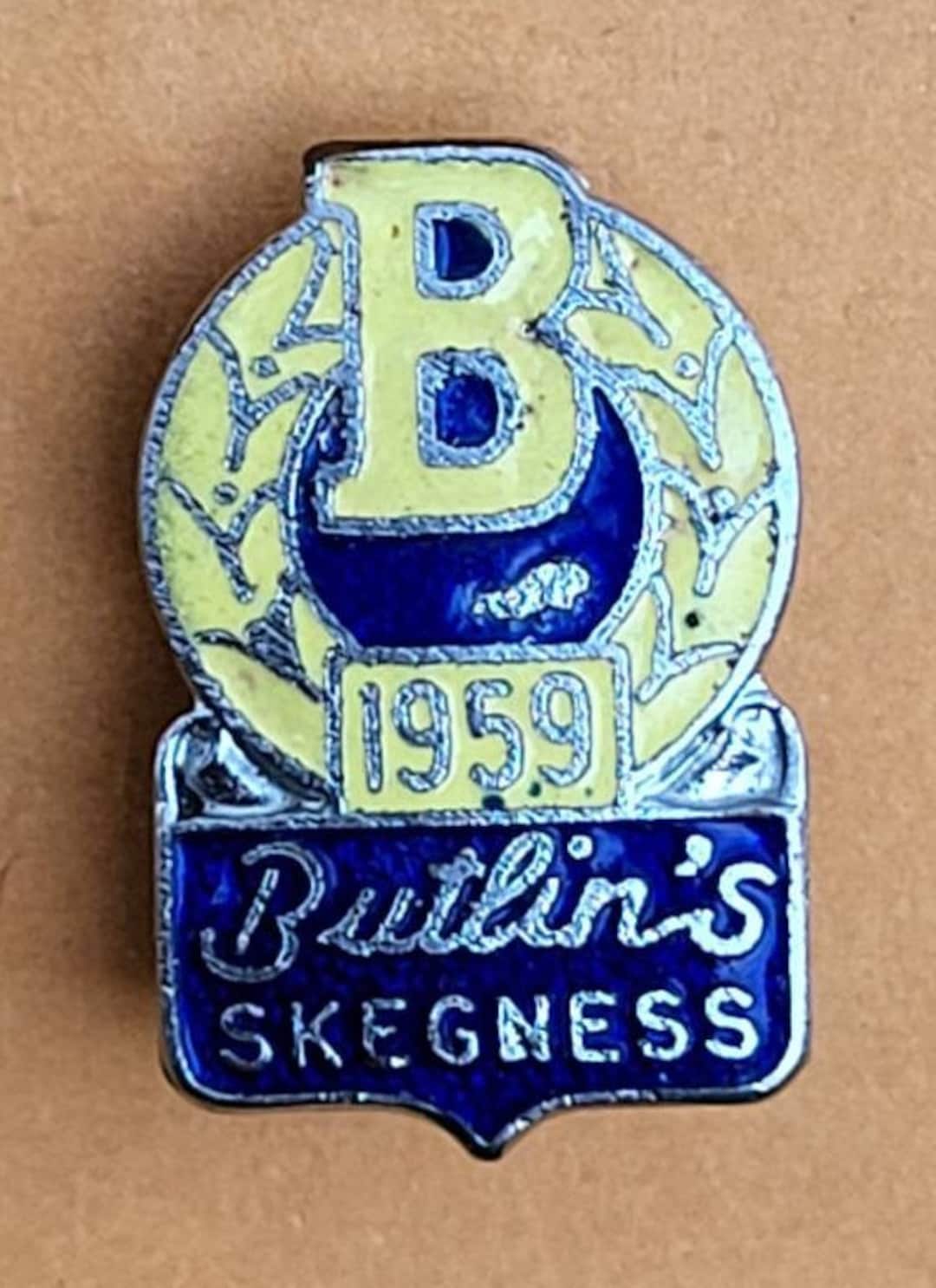 Vintage 1959 Butlins Skegness Enamel Badge by W. Reeves & Co Ltd ...