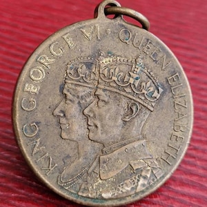 Vintage 1937 King George Coronation Medal Struck by Rowntree's. H.M ...