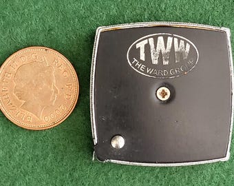 Vintage Small Steel Tape Measure. Vintage Small, Steel Retractable Tape Measure For TWW - The Ward Group - 78 Inches (6ft 6in).