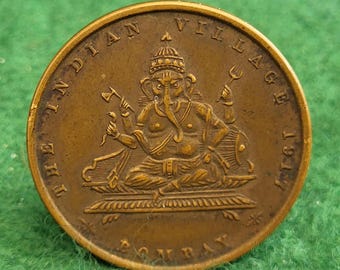 Antik symbol för Lord Ganesha-templet från 1917.