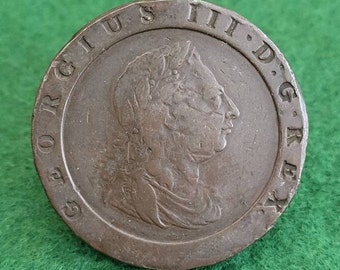 1797 年 カートホイール 2 ペンス コイン ジョージ 3 世 - Etsy 日本