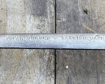 Vintage Four Way Duplex AF Spanner. Vintage War Finish Four Way AF Box Spanner Duplex Pat. App Super Chrome British Made. Vintage AF Wrench
