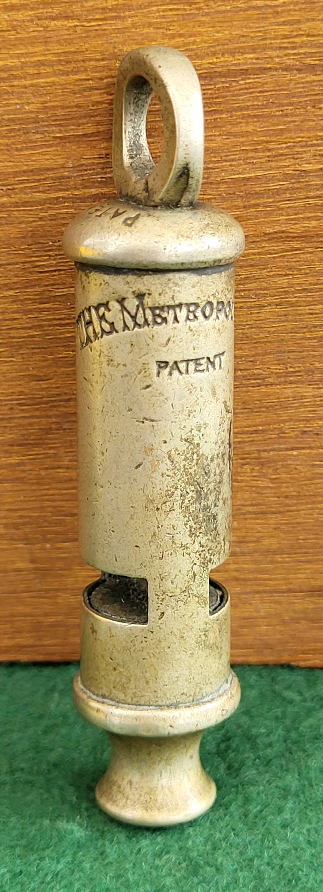 Antique Hudson Whistle - the Metropolitan Patent - Patent