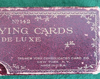 Rare Antique Playing Antique 1920's Double Deck of 142