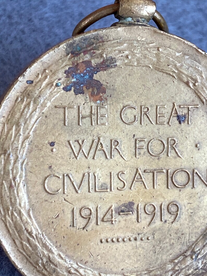 Wwi Victory Medal The Great War For Civilisation 1914 1919 Etsy
