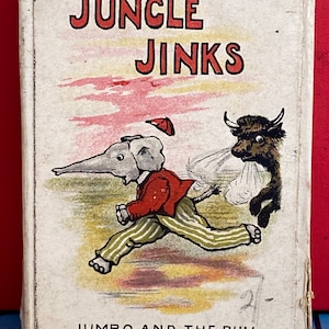 Zeldzame antieke Jungle Jinks kaartspel van Thomas de La Rue & Co Ltd. Zeldzame, complete kaartspel - Jungle Jinks, originele doos.